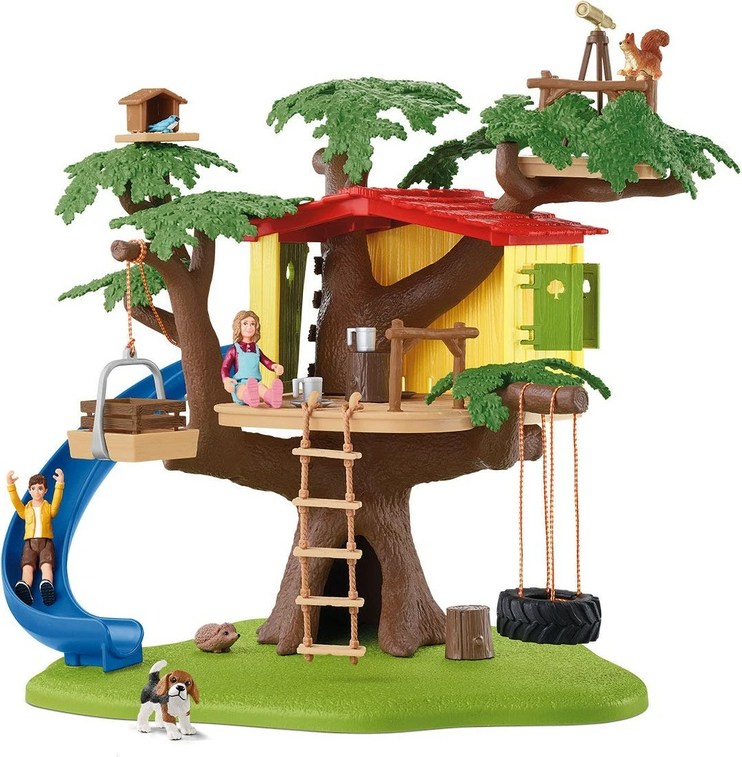 Lodër Schleich Farm World 42408 Abenteuer Baumhaus, set me figurina, plastikë