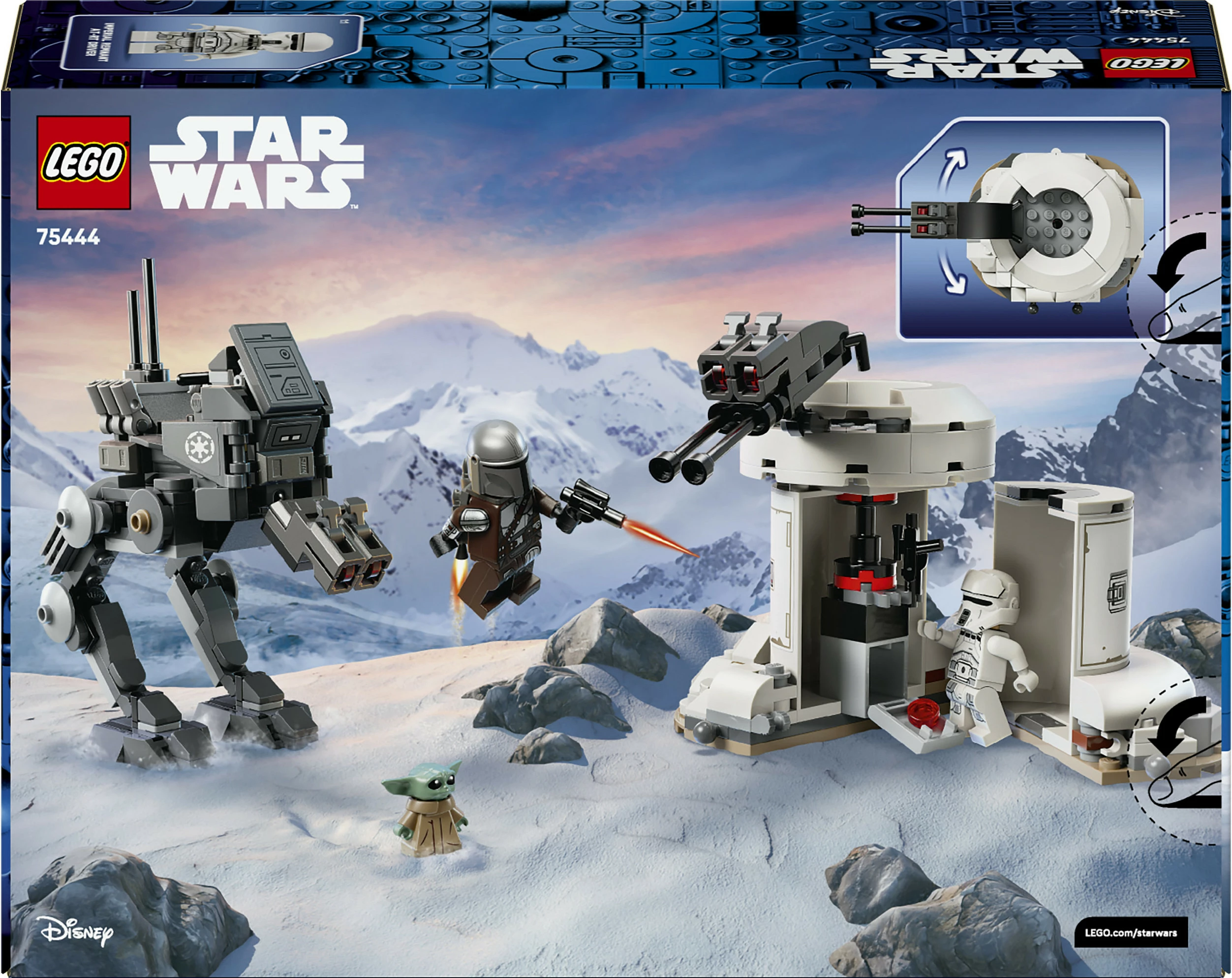 Set ndërtimi LEGO Star Wars 75444 AT-RT Attack, 297 pjesë, shumëngjyrësh