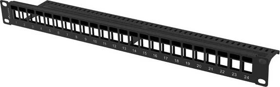 Patch panel LANBERG PPKS-1024-B, 24 porta, 19"/1U, i zi
