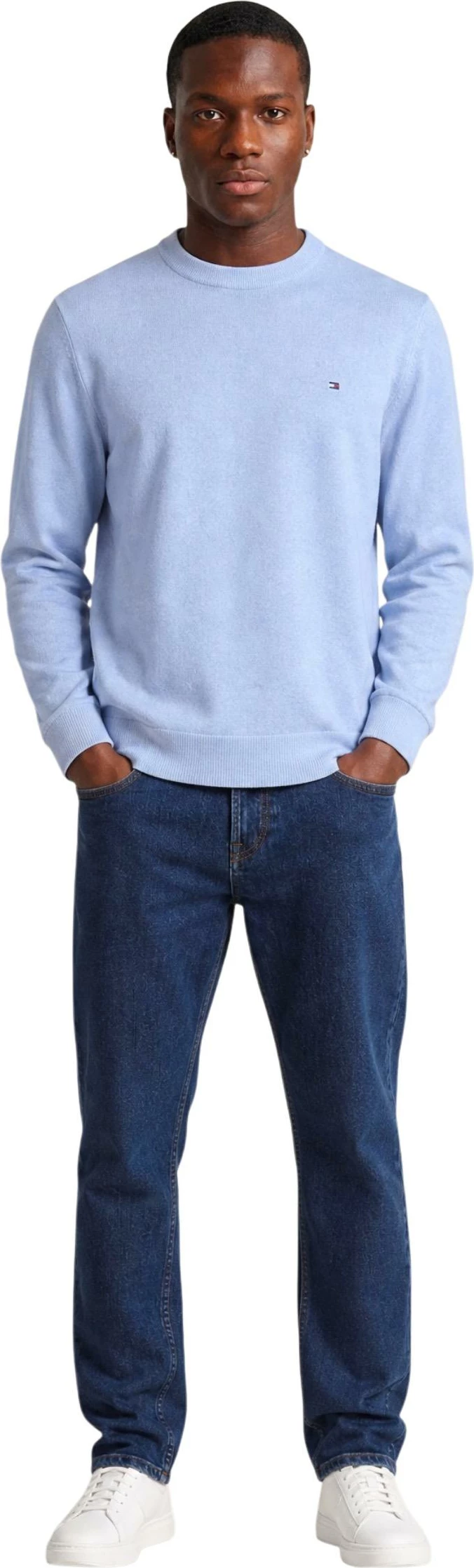 Xhemper për meshkuj Tommy Hilfiger MW0MW28046, i kaltër i çelët [Madhësia: L]