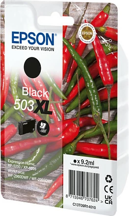 Kartushë boje Epson 503XL, 9.2 ml, deri 550 faqe, e zezë