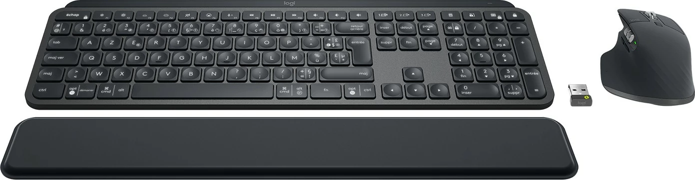 Tastierë wireless Logitech MX Keys for Business, AZERTY, Bluetooth, grafit