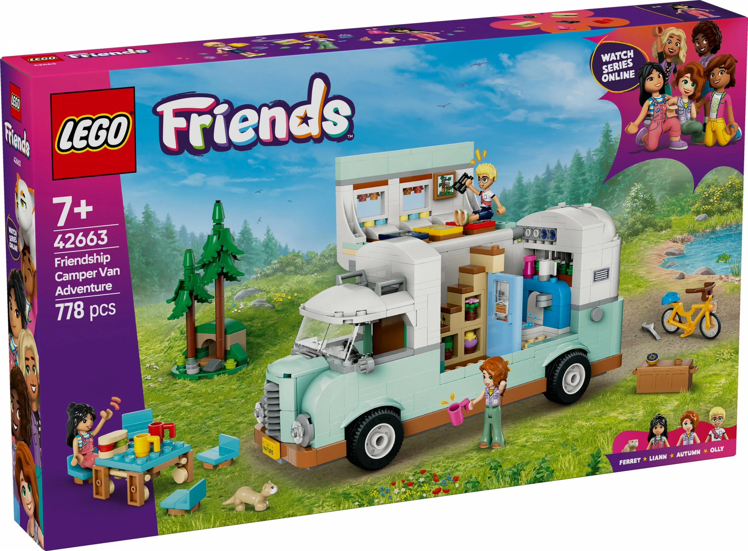 Set ndërtimi LEGO Friends 42663 Wohnmobil, 778 pjesë, multikolor