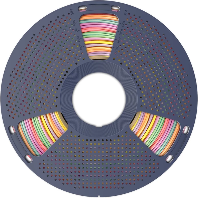 Filament 3D Sunlu PLA+ Silk Rainbow 01 1 kg 1.75 mm, Ylber (Rainbow 01)