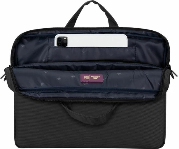 çantë laptopi RIVACASE Tivoli 8731, 15.6", me rrip shpatulle i rregullueshëm, gri