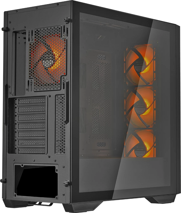 Kasë COUGAR Uniface RGB Mid Tower, ATX/E-ATX, 4x120mm, e zezë
