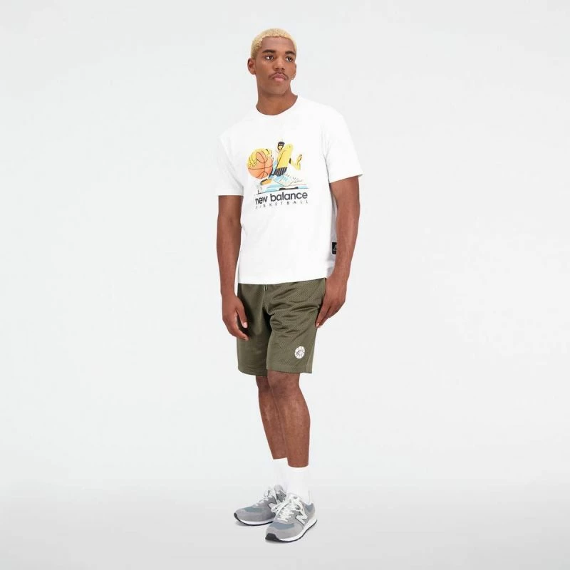 Maicë për meshkuj New Balance, e bardhë