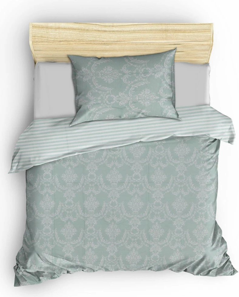 Set mbulesë jorgan XXL njësh, ngjyrë jeshile deti, L'Essentiel Linge de Maison, Pure