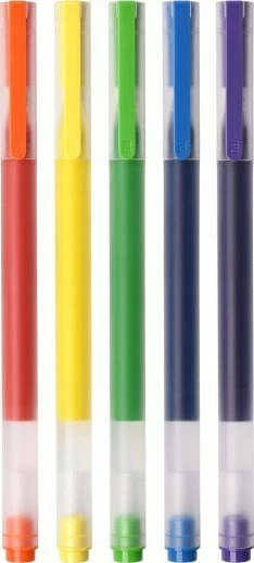 Stilolaps gel Xiaomi Mi High-capacity Ink Pen BHR8860GL 0.5 mm, set 5 copë, shumëngjyrësh