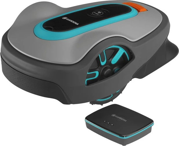 Robot për kositje bari Gardena smart SILENO life set 1500m², bateri Li-Ion, i zi/blu/gri