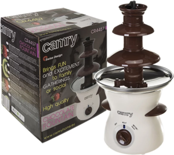 Fontanë çokollate CAMRY CR4457 500 ml 80 W, e bardhë/kafe
