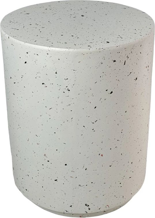Tavolinë anësore rrethore terrazzo, 36.5x36.5x46cm