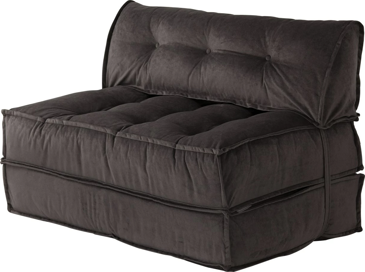 Divan-krevat 2 vende, Atelier del Sofa, ngjyrë moka-antracit