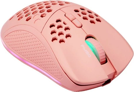 Maus wireless Deltaco Gaming RGB, rozë