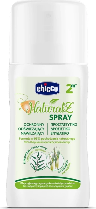 Spray mbrojtës kundër mushkonjave Chicco NaturalZ për fëmijë, 100ml