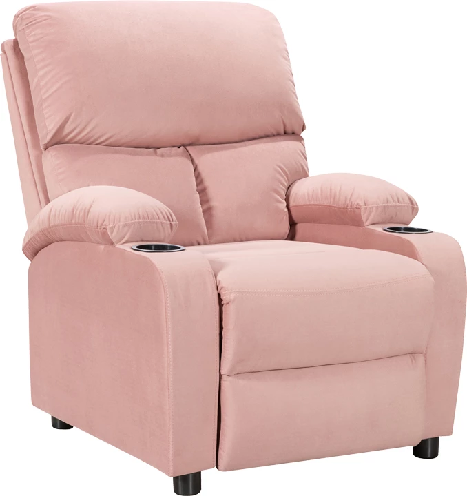 Karrige relaksuese me mbajtëse gotash Gartia kadife ngjyrë mollë e kalbur 79x94x102cm