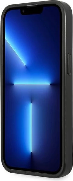 Mbështjellës Karl Lagerfeld Saffiano Plaque për iPhone 13 Pro Max 6.7", argjend
