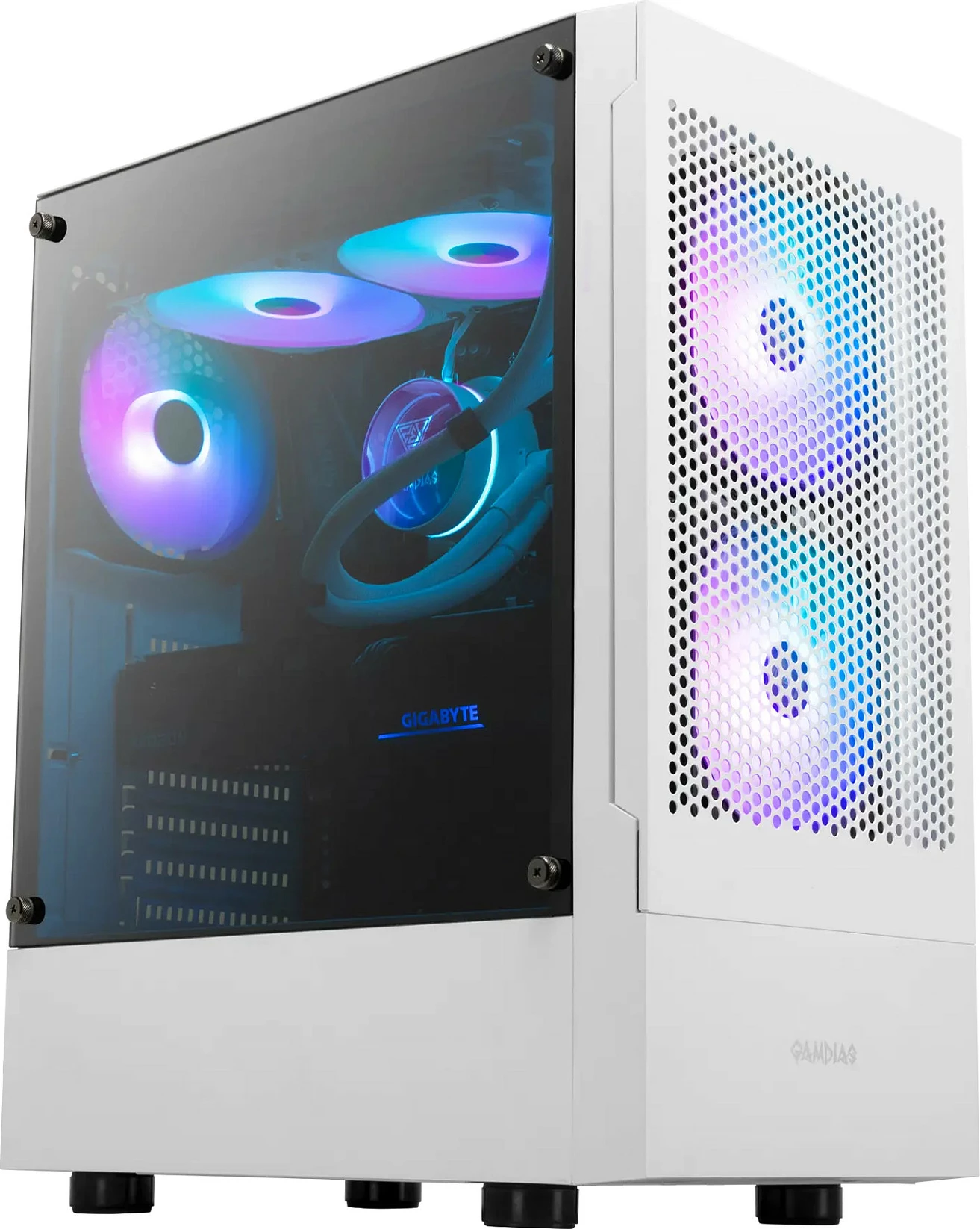 Kasë Gamdias Talos E3 MESH, Midi Tower, ATX/mATX/Mini-ITX, USB 3.2, e bardhë