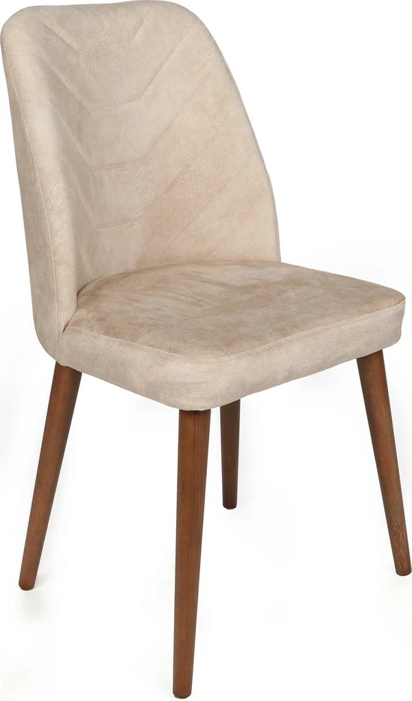 Set karrigesh (4 copë), Hanah Home, Dallas-550 V4, bezhë dhe arre