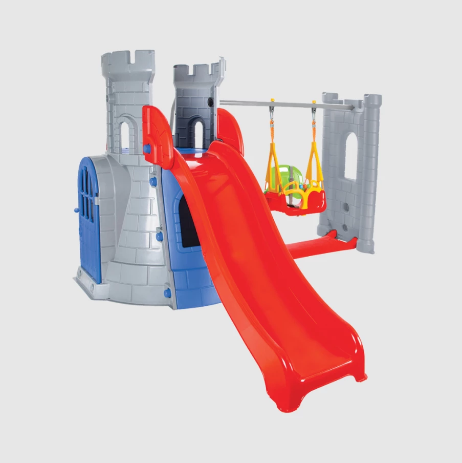 Rrëshqitës për fëmijë Pilsan Castle Swing and Slide Set