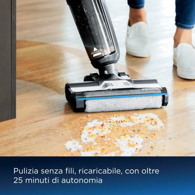 Fshesë me korrent, Bissell, CrossWave HF3 Select 3639N, 2-në-1 pastrim i lagësht dhe i thatë, 4 kg, e zezë/argjend