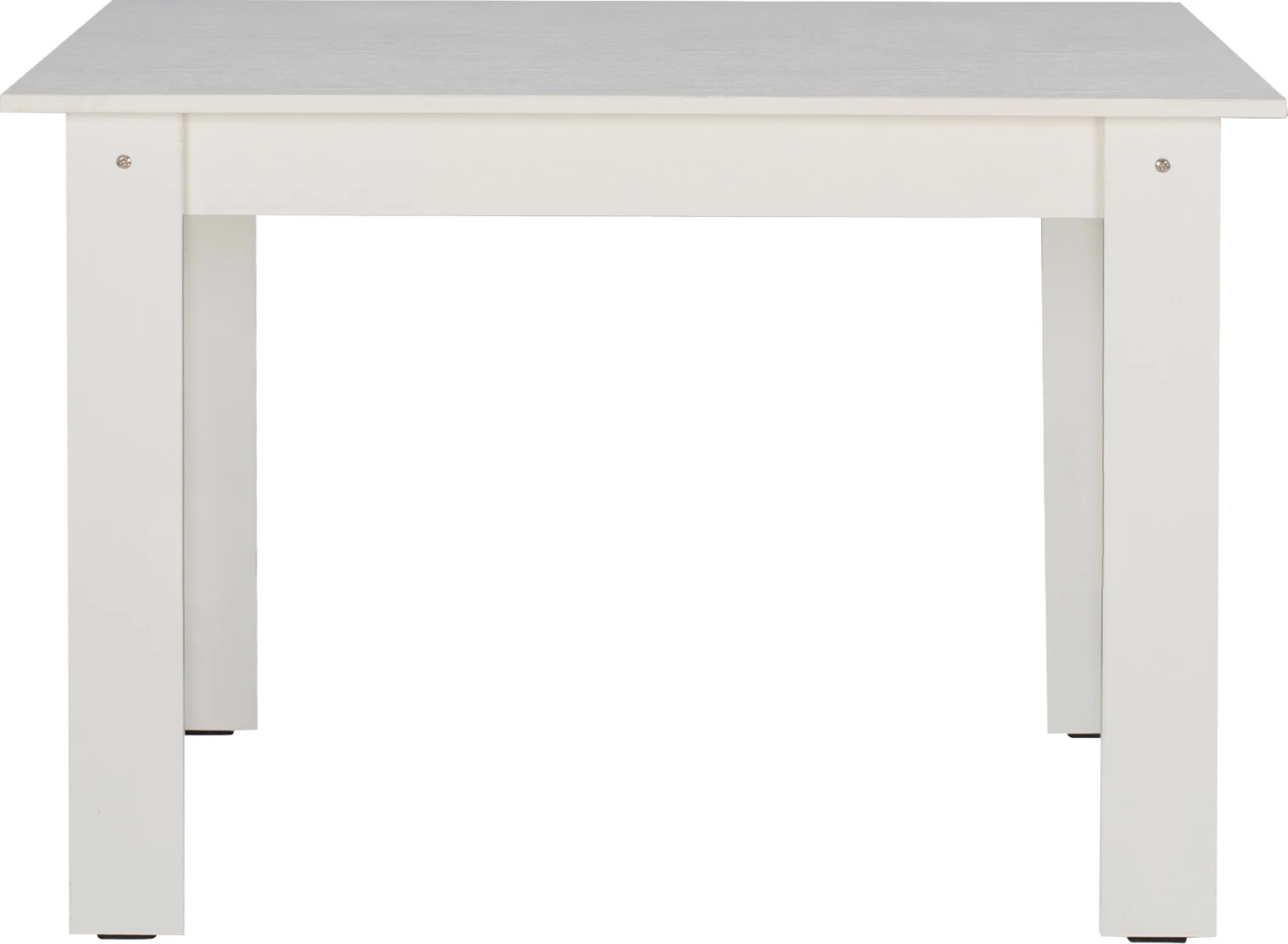 Tavolinë kuzhine KELVIN, e bardhë, melaminë, 140x80x77