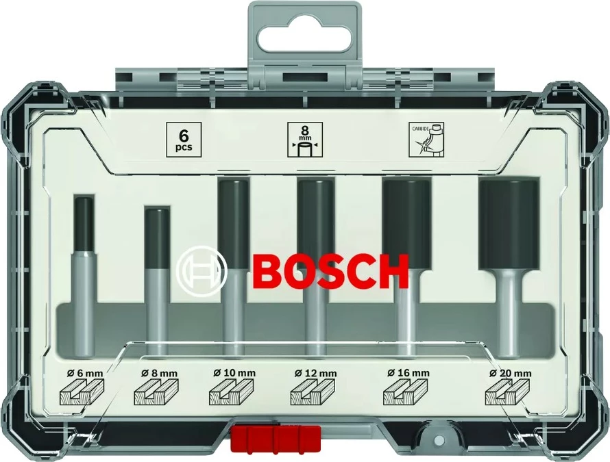 Set bitash Bosch 2607017466, 8 mm, 6 copë