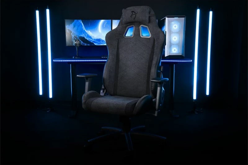 Karrige gaming Arozzi për meshkuj, gri e errët
