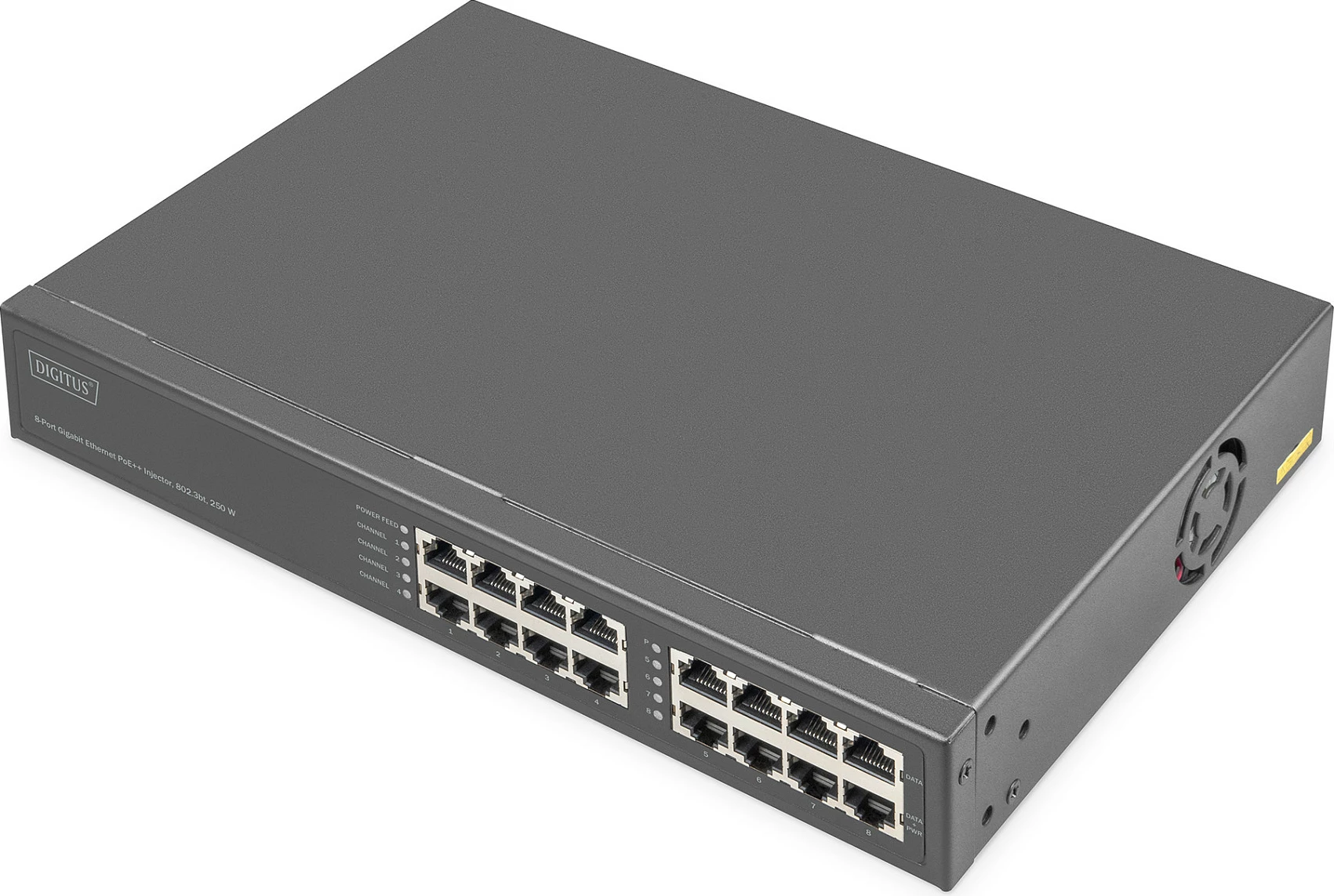 Switch Digitus 16-Port Gigabit PoE 250W, i zi