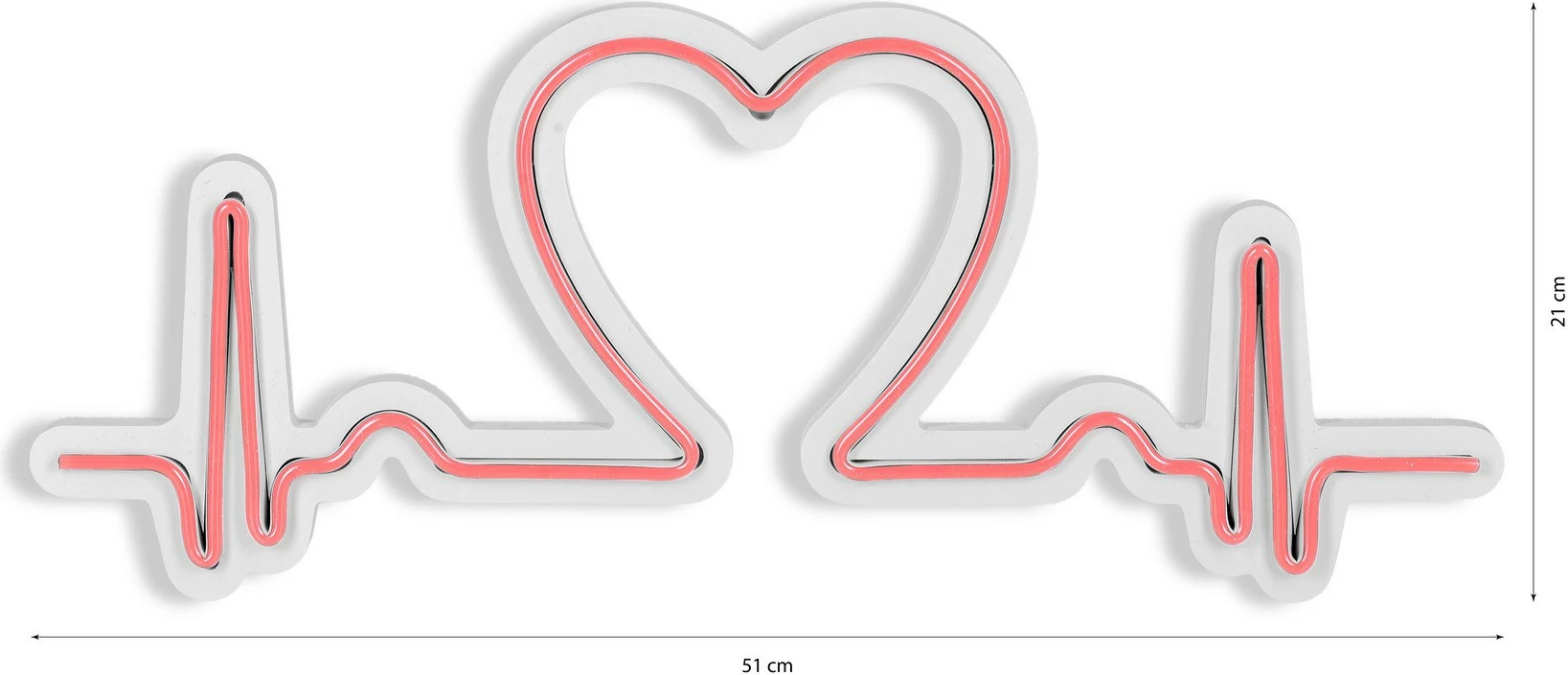Dritë dekorative LED plastike, Love Rhythm, ngjyrë rozë
