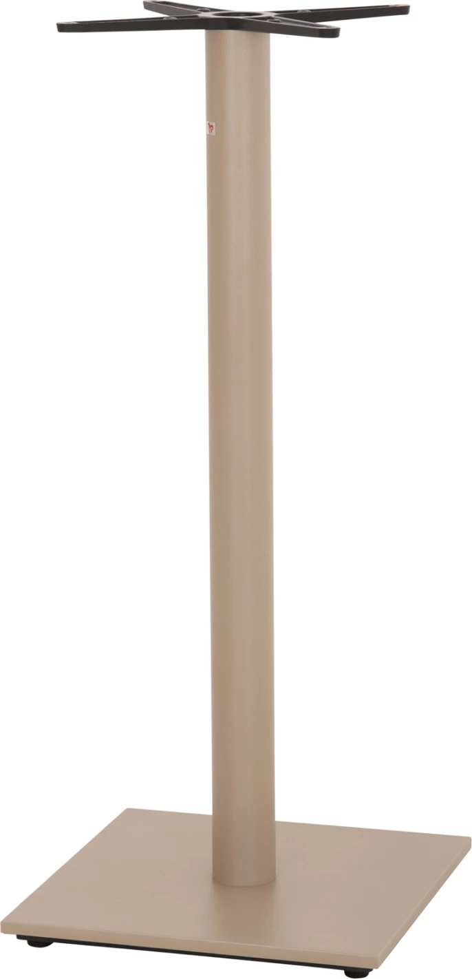 Baza për tavolinë bari, metalike, ngjyrë kapuçino mat, me rregullues lartësie, 46x46x108cm