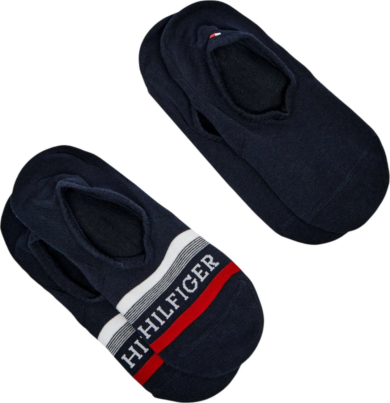 Çorape footie për meshkuj Tommy Hilfiger TH MEN FOOTIE 2P Hilfiger Tab 701232938, kaltër e errët