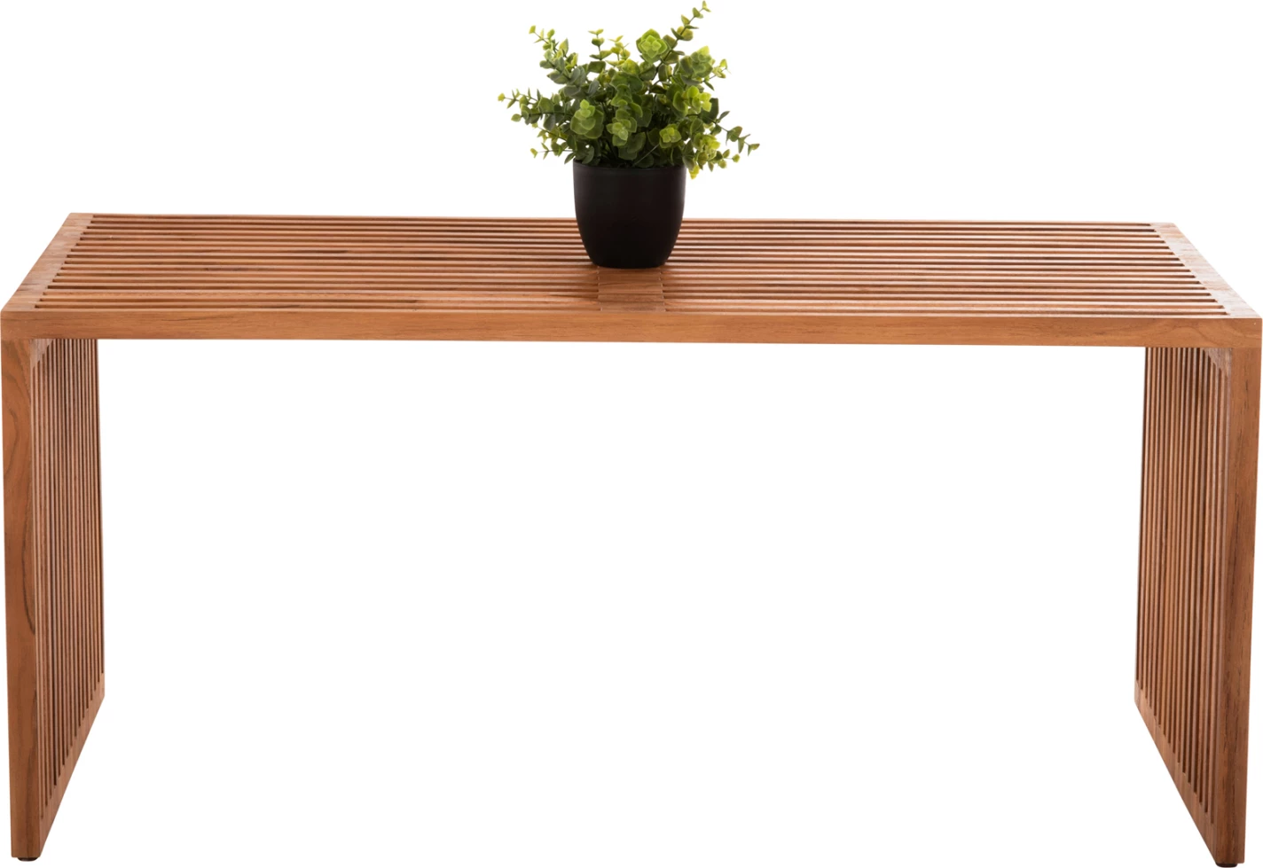 Tavolinë kafeje NYA, dru tik, ngjyrë natyrale, FH9568, 100x50x45H cm