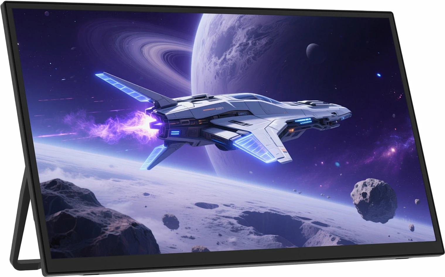 Monitor portativ Zeuslap Z18S 18.5" IPS Full HD 100Hz, i zi, set me karikues + kabllo HDMI + 2x USB-C