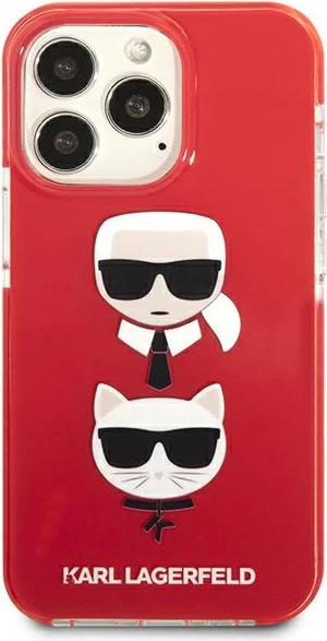 Mbështjellës Karl Lagerfeld KLHCP13LTPE2TR për iPhone 13/13 Pro, 6.1", i kuq