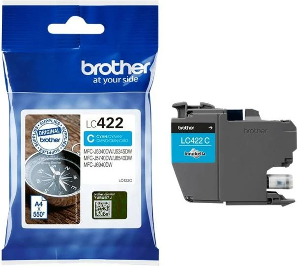 Kartush boje, Brother, LC422C, Cyan