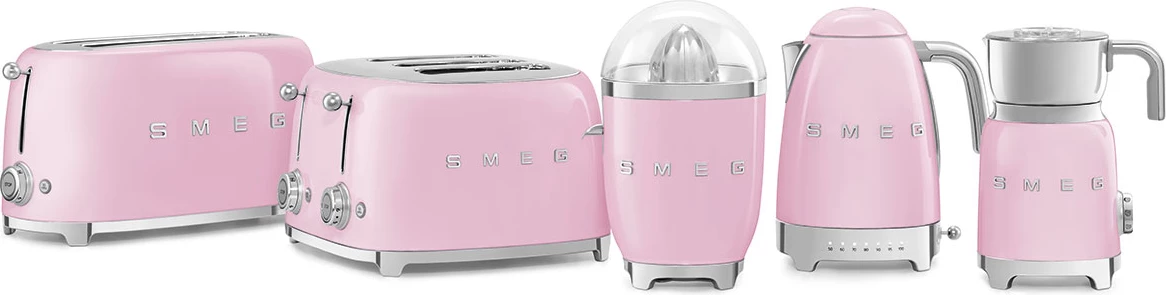 Çajnik elektrik Smeg 50's Style KLF04 1.7 L temperaturë e rregullueshme 50–100°C 2400 W, rozë