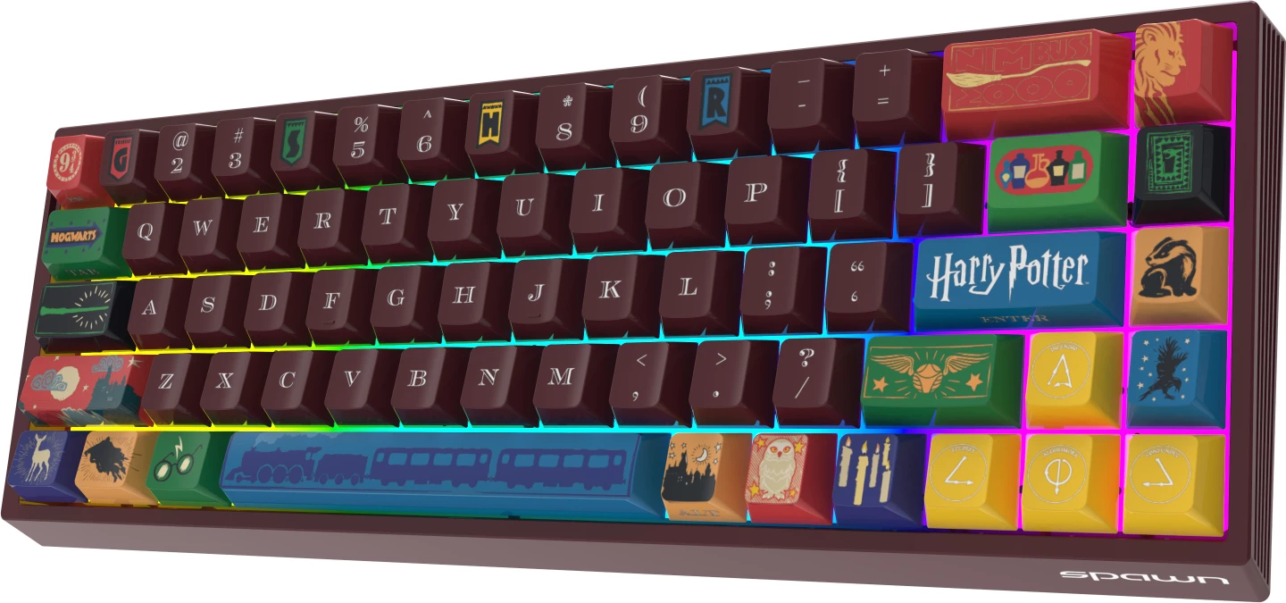 Tastierë mekanike gaming Spawn Harry Potter Magnetic, 68 tasta, RGB, USB-C