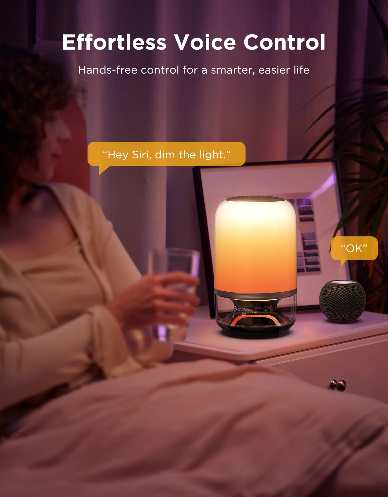 Lampë tavoline Govee Table Lamp 2 Pro x Sound by JBL, RGB, me bateri 5200 mAh