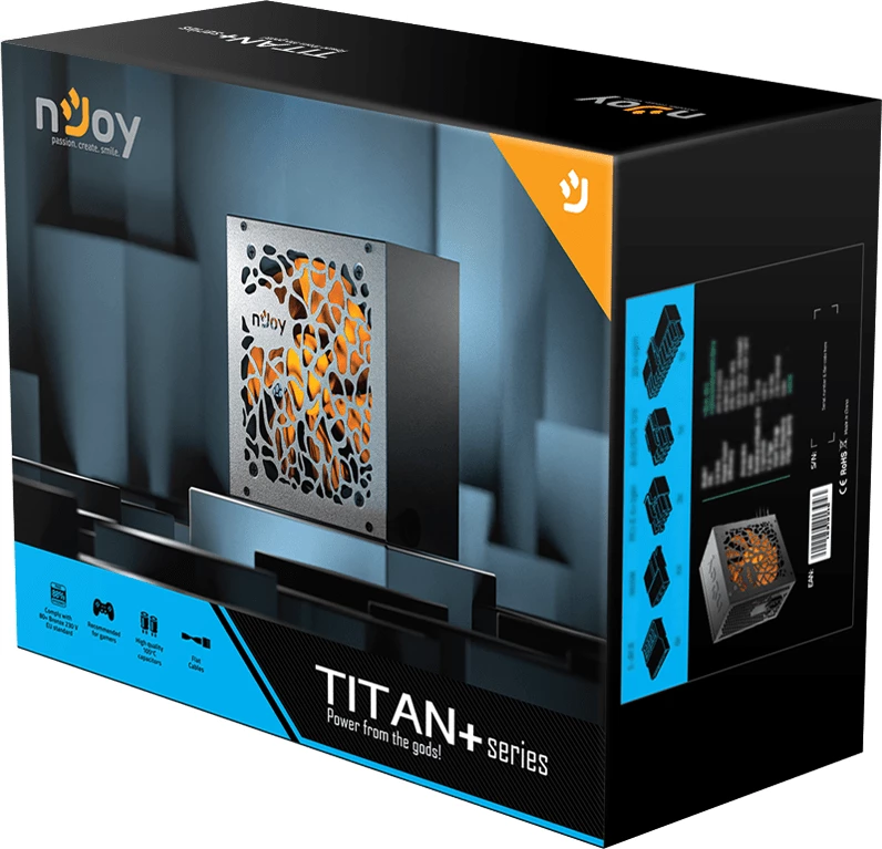 Furnizues I rrymës nJoy Titan+ 650 - 650W - 80 PLUS Bronze