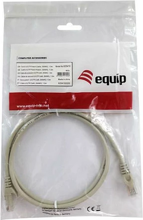 Kabllo rrjeti Cat6 Equip 1m, UTP, RJ-45, bezhë