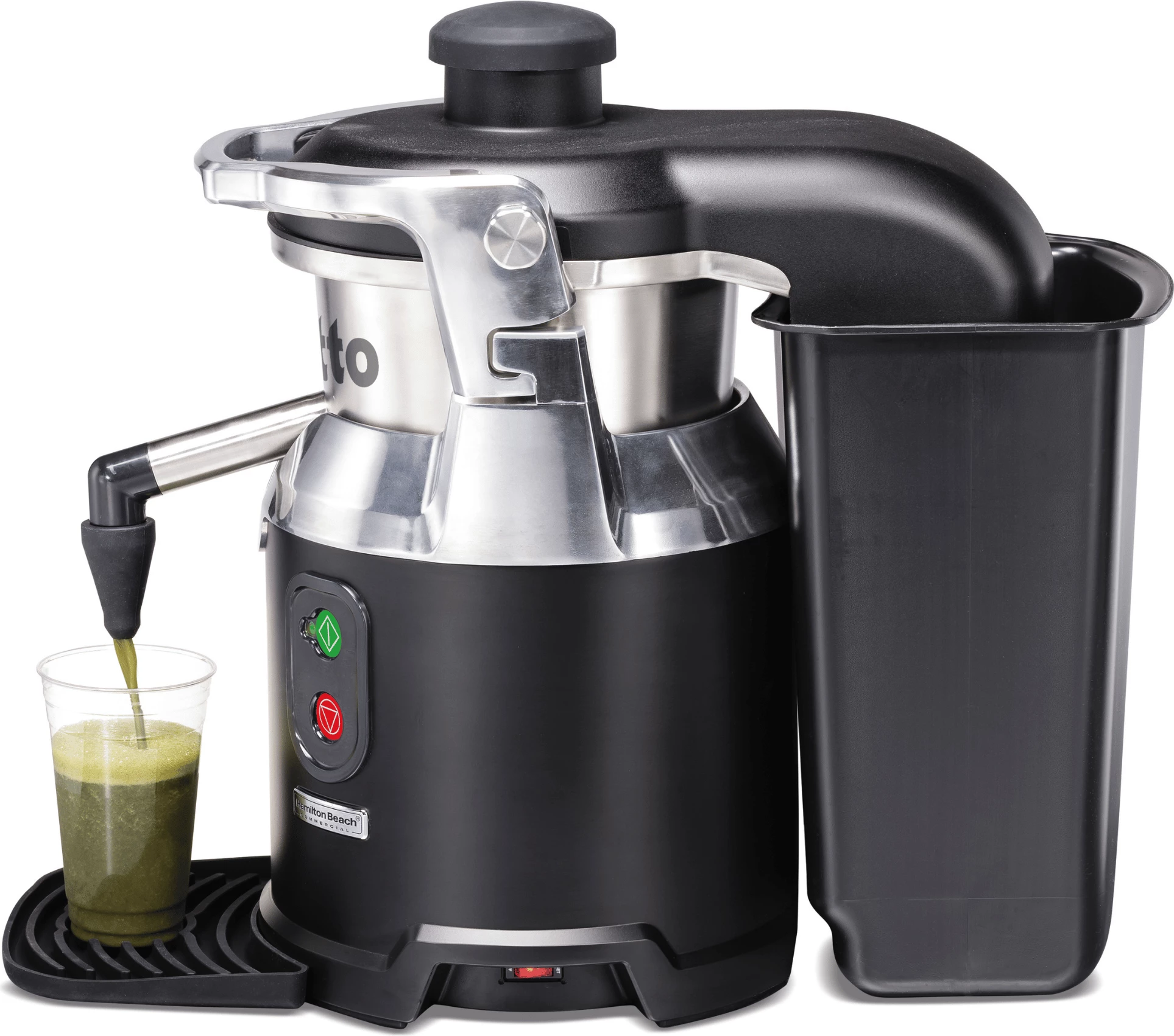 Shtrydhës lëngjesh, Hamilton Beach Commercial Otto, motor induksion pa furça për punë të vazhdueshme, trup çelik inoksi & alumin, Tritan BPA-free, 322x638x527mm