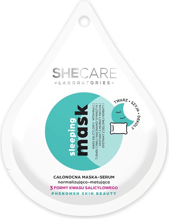 Maskë nate për femra SHECARE all-night normalizing-mattifying mask-serum 10ml