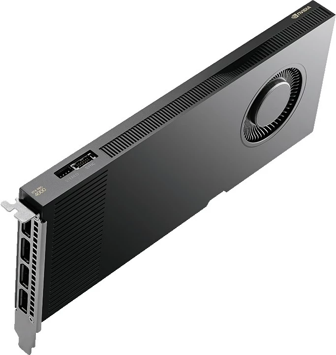 Kartelë grafike PNY RTX PRO 4000 Blackwell, 24 GB GDDR7, e zezë