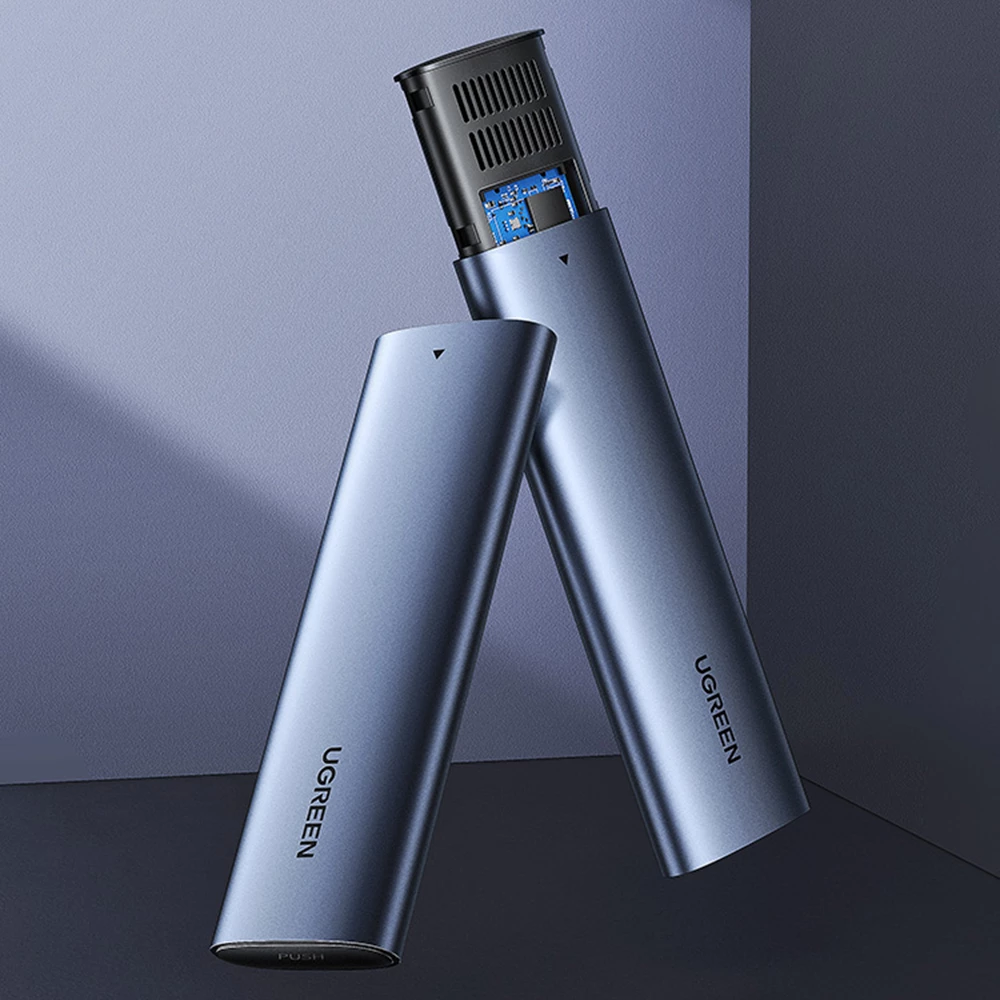 Kasë Ugreen CM400 për SSD M.2 B-Key SATA, USB 3.2, 5Gbps, Gri