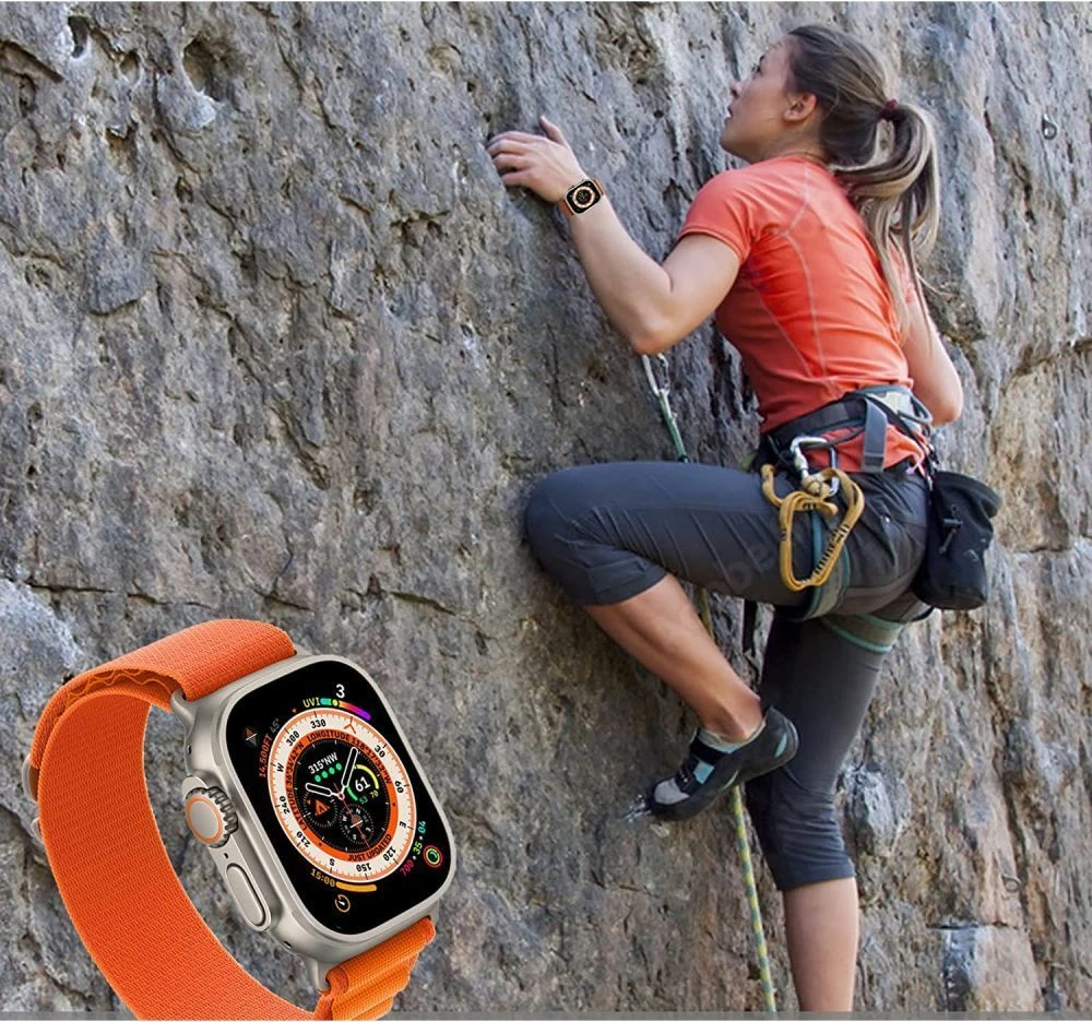 Rrip najloni për Apple Watch Tech-Protect Nylon Pro Strap, 42/44/45/49 mm, Kaltër-Gri
