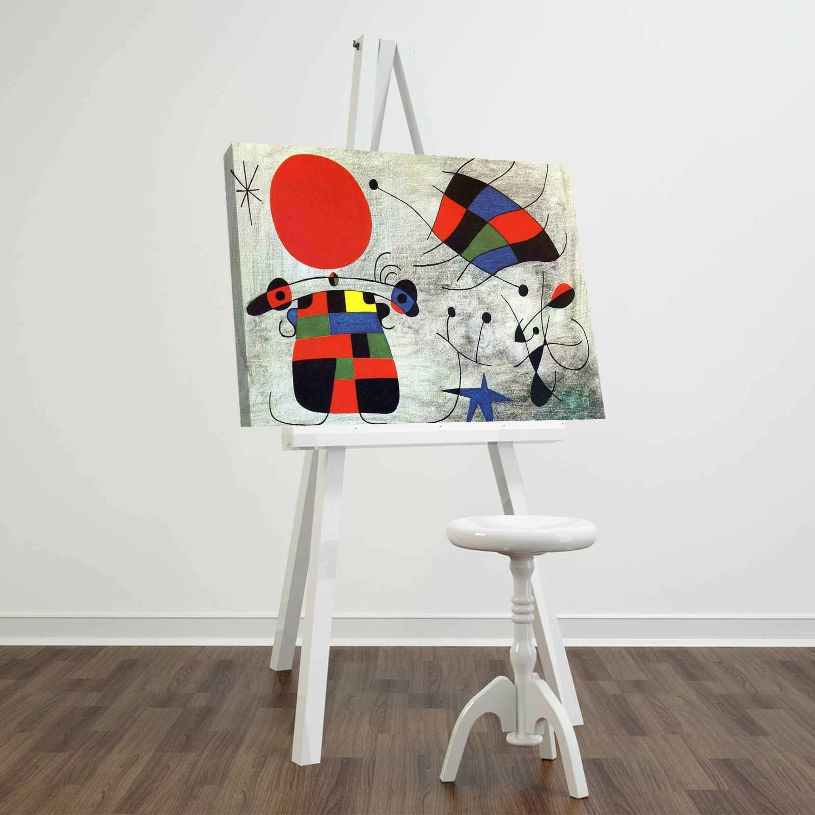Pikturë dekorative në kanavacë Wallity, FAMOUSART-078, shumëngjyrëshe, 45x70cm