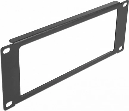 Panel i zbrazët për kabinet rrjeti DeLOCK 10" 2U me hapje, metal, i zi