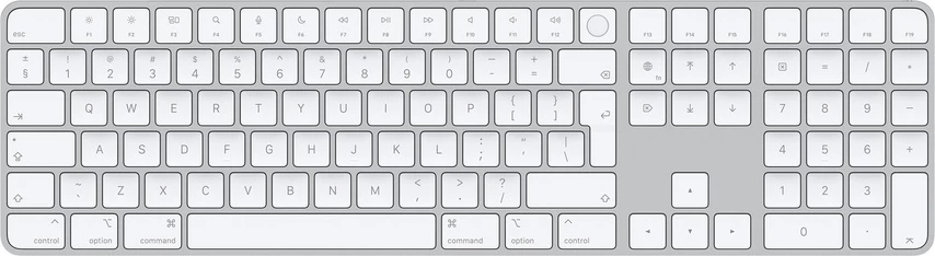 Magic Keyboard with Touch ID & Numeric Keypad (2024) White