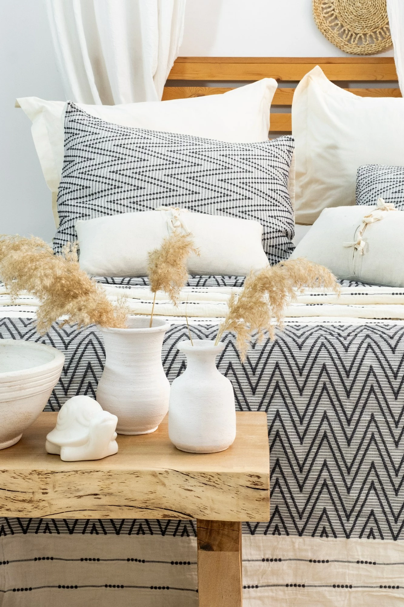 Set mbulesë dysheku dopio, Milena, ngjyrë antracit, L'essentiel